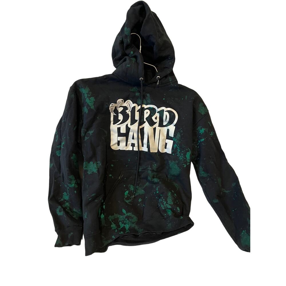 Jerzees Bird Gang Green Hoodie Mens M